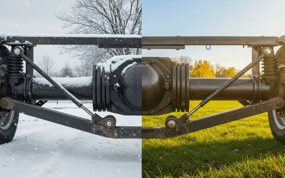 Seasonal Care Guide: Winterizing and Summer Preparation for Torsion Axle Systems – Seasonal maintenance tips to extend axle life.